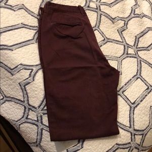 J. Crew Burgundy Chinos